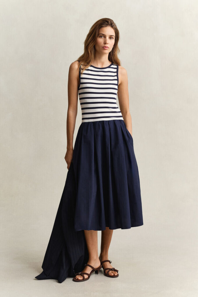 Vestido em jersey tecido