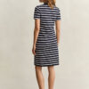 Vestido Polo às Riscas em Piqué