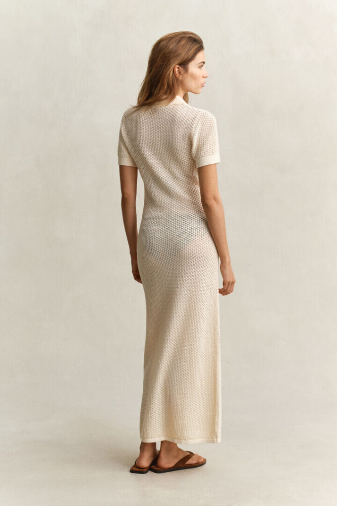 Vestido Rugger em malha rendada