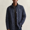 Windcheater de meio comprimento acolchoado