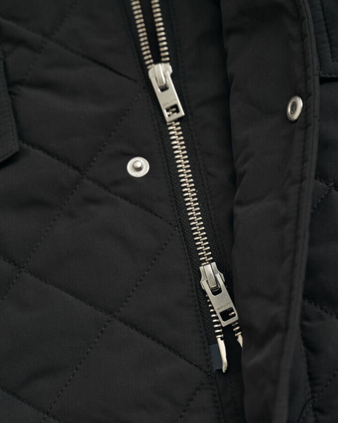 Windcheater de meio comprimento acolchoado