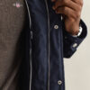 Windcheater de meio comprimento acolchoado