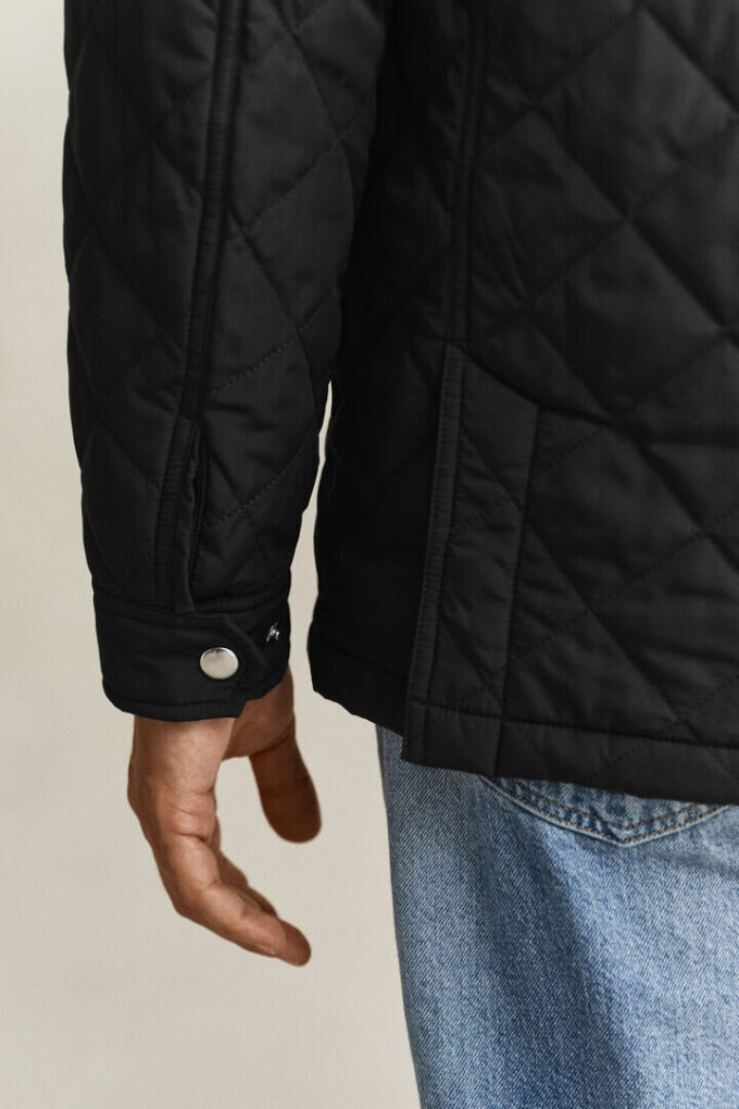 Windcheater de meio comprimento acolchoado