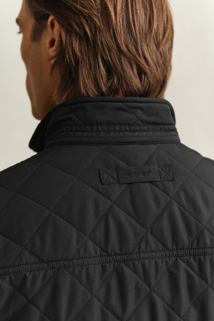 Windcheater de meio comprimento acolchoado