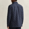 Windcheater de meio comprimento acolchoado