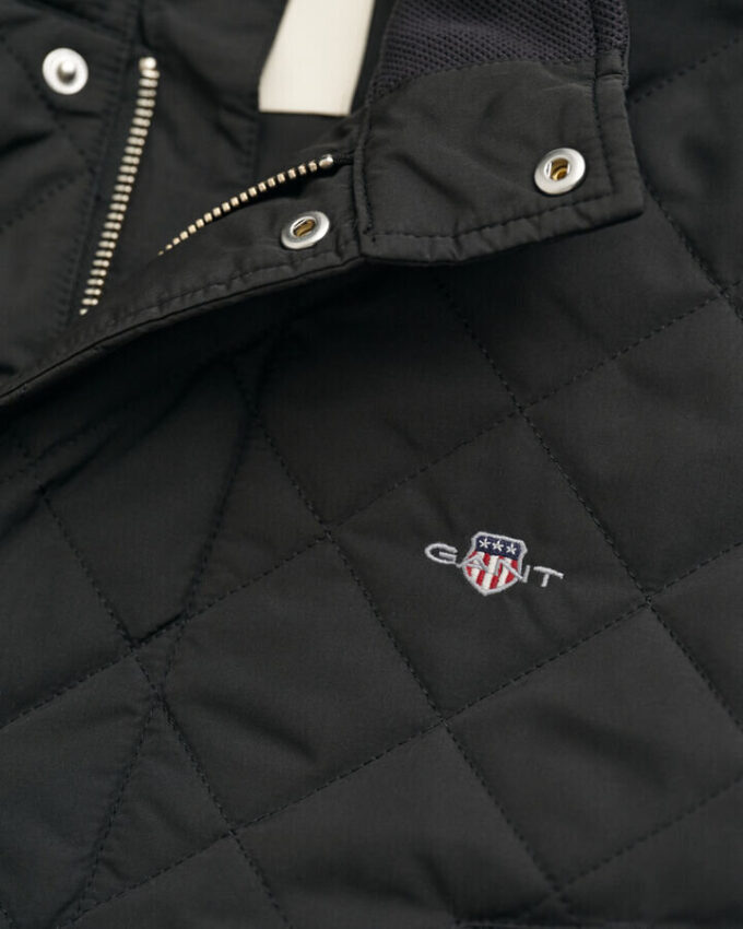 Windcheater de meio comprimento acolchoado